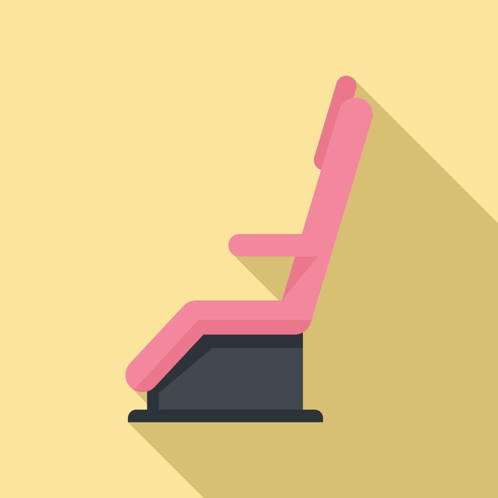 Manicurist chair icon, flat style vector