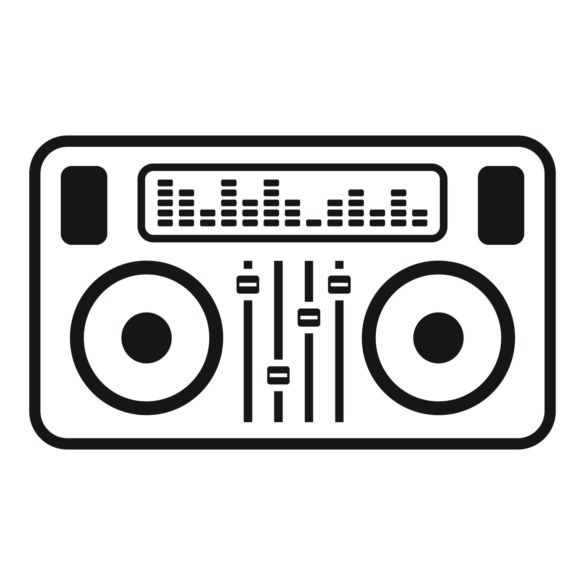 Dj deck icon, simple style 14528651 Vector Art at Vecteezy
