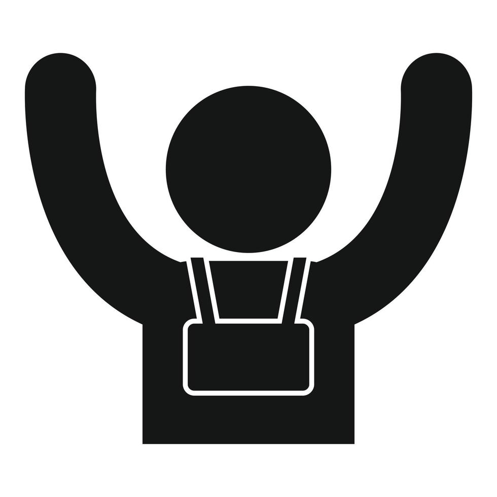 Guide adventure icon, simple style vector
