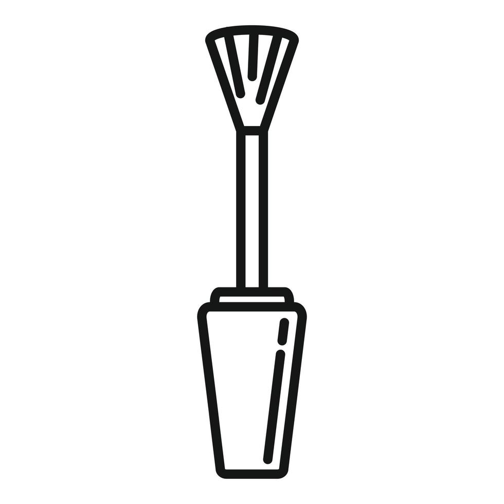 Manicurist brush icon, outline style vector