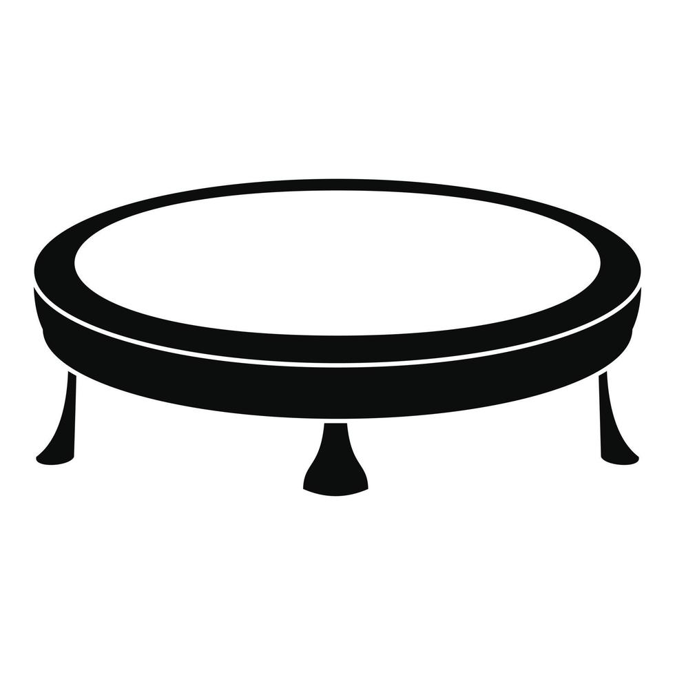 Trampoline icon, simple style vector