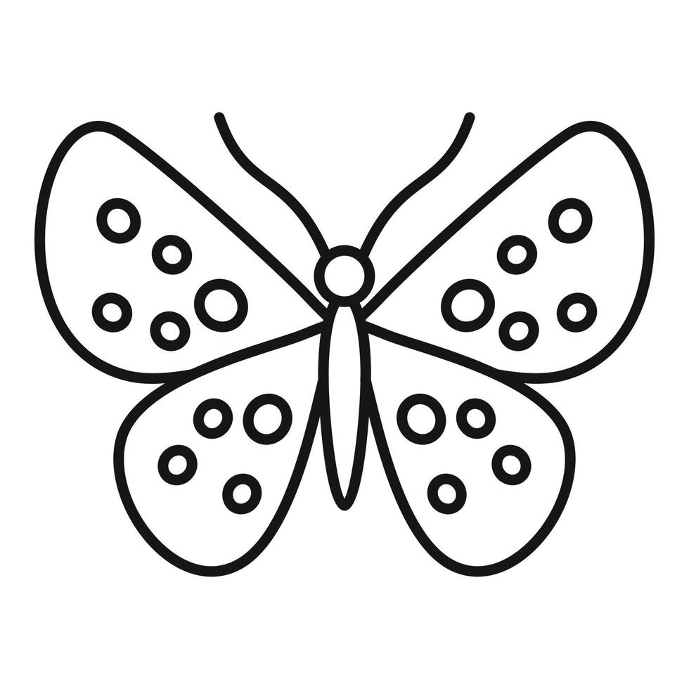 Garden butterfly icon, outline style vector