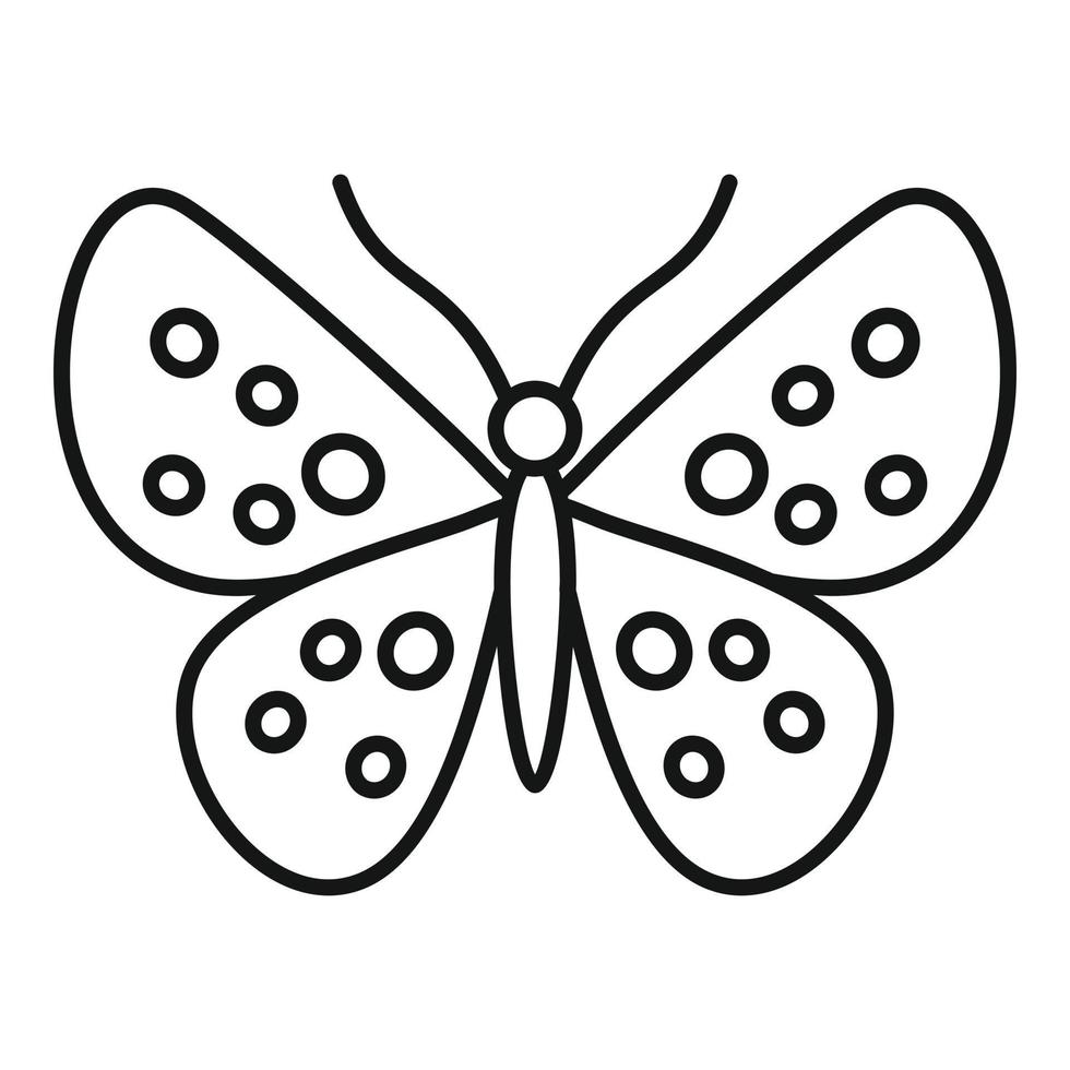 Garden butterfly icon, outline style vector