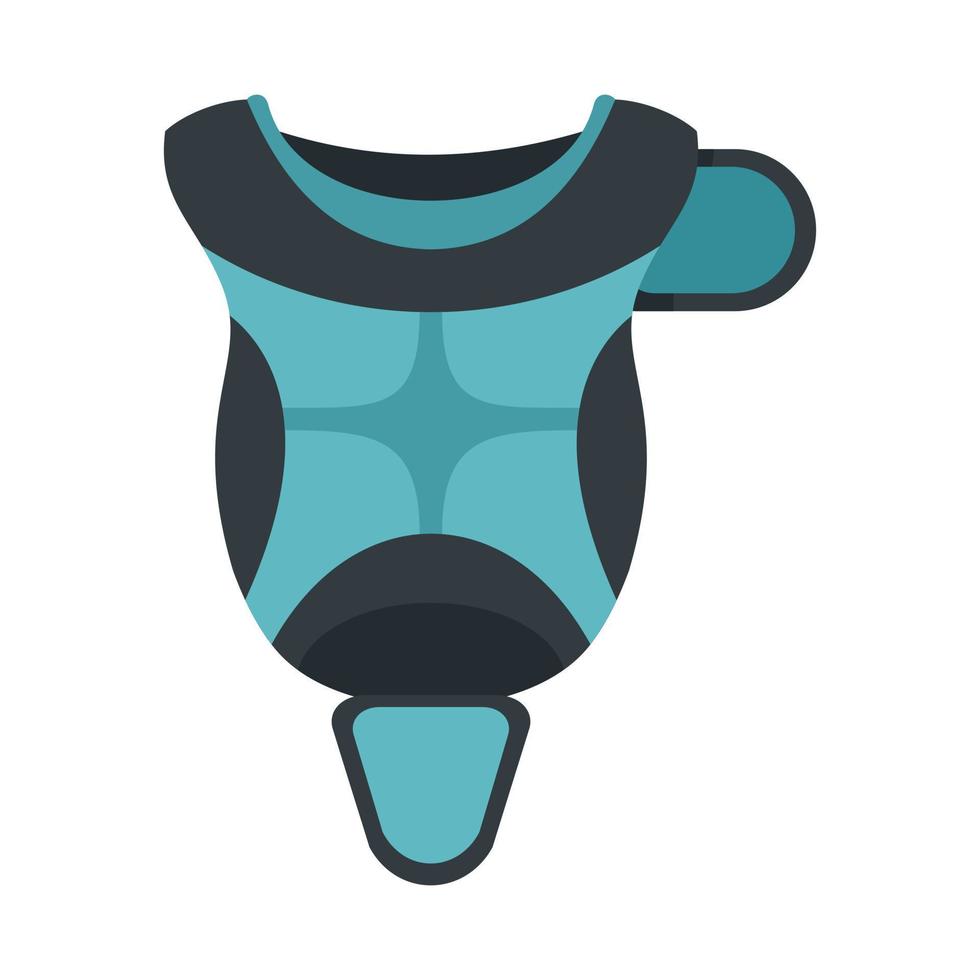 Baseball protective equipment icon, flat style vector