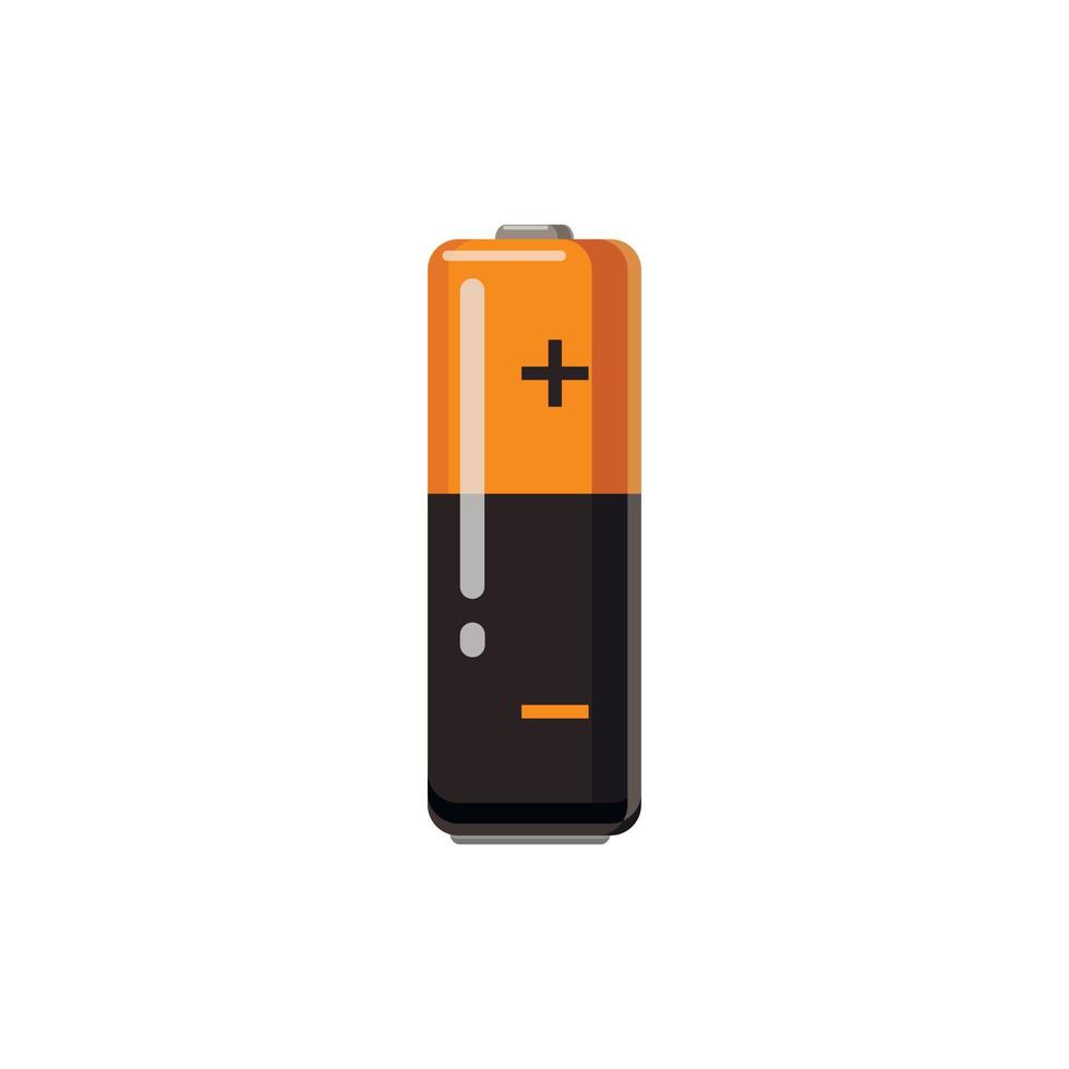 Battery icon, cartoon style vector