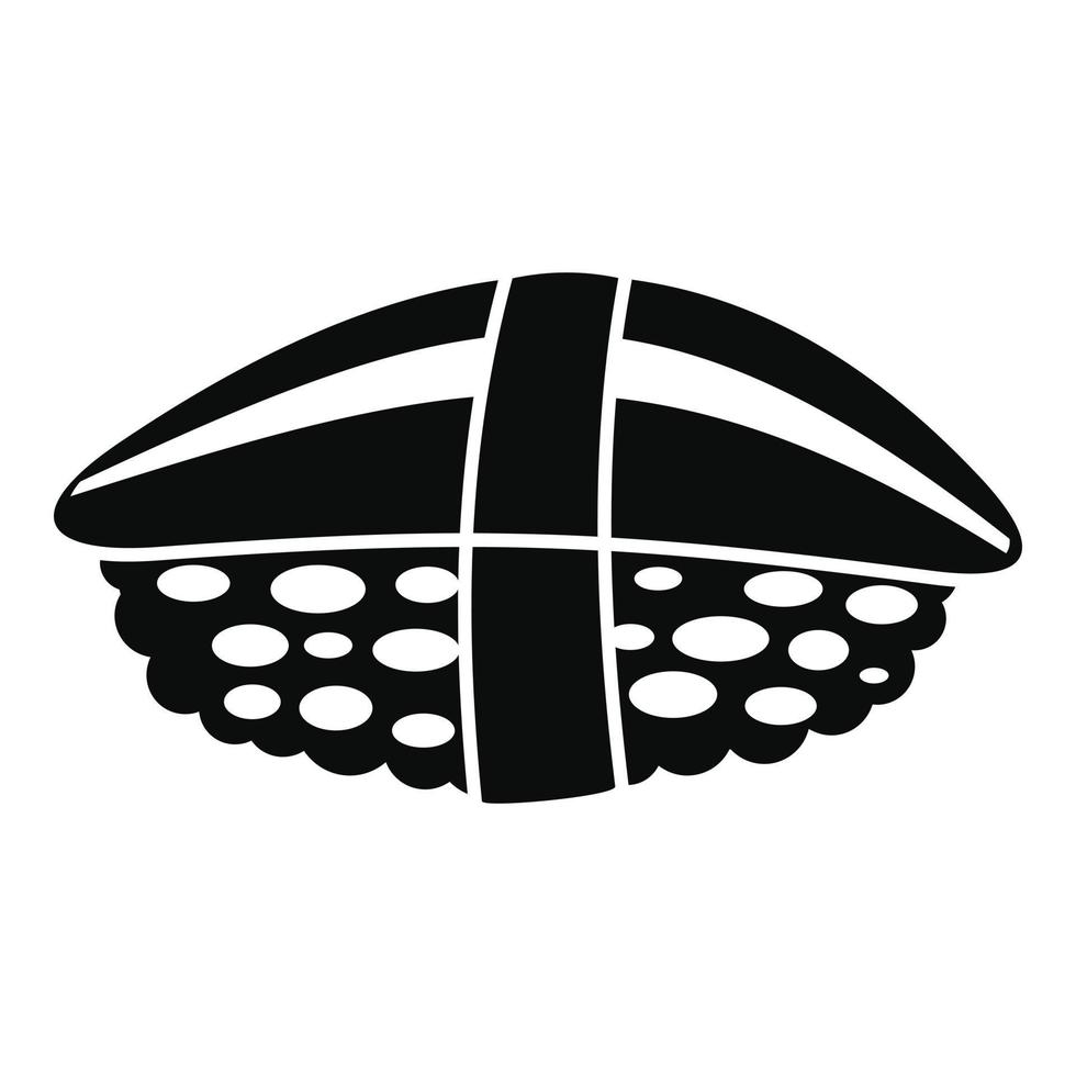 icono de sushi hotate, estilo simple vector