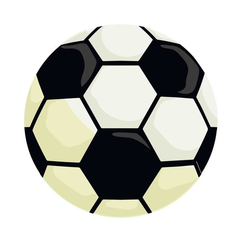 icono de pelota de fútbol, estilo de dibujos animados vector