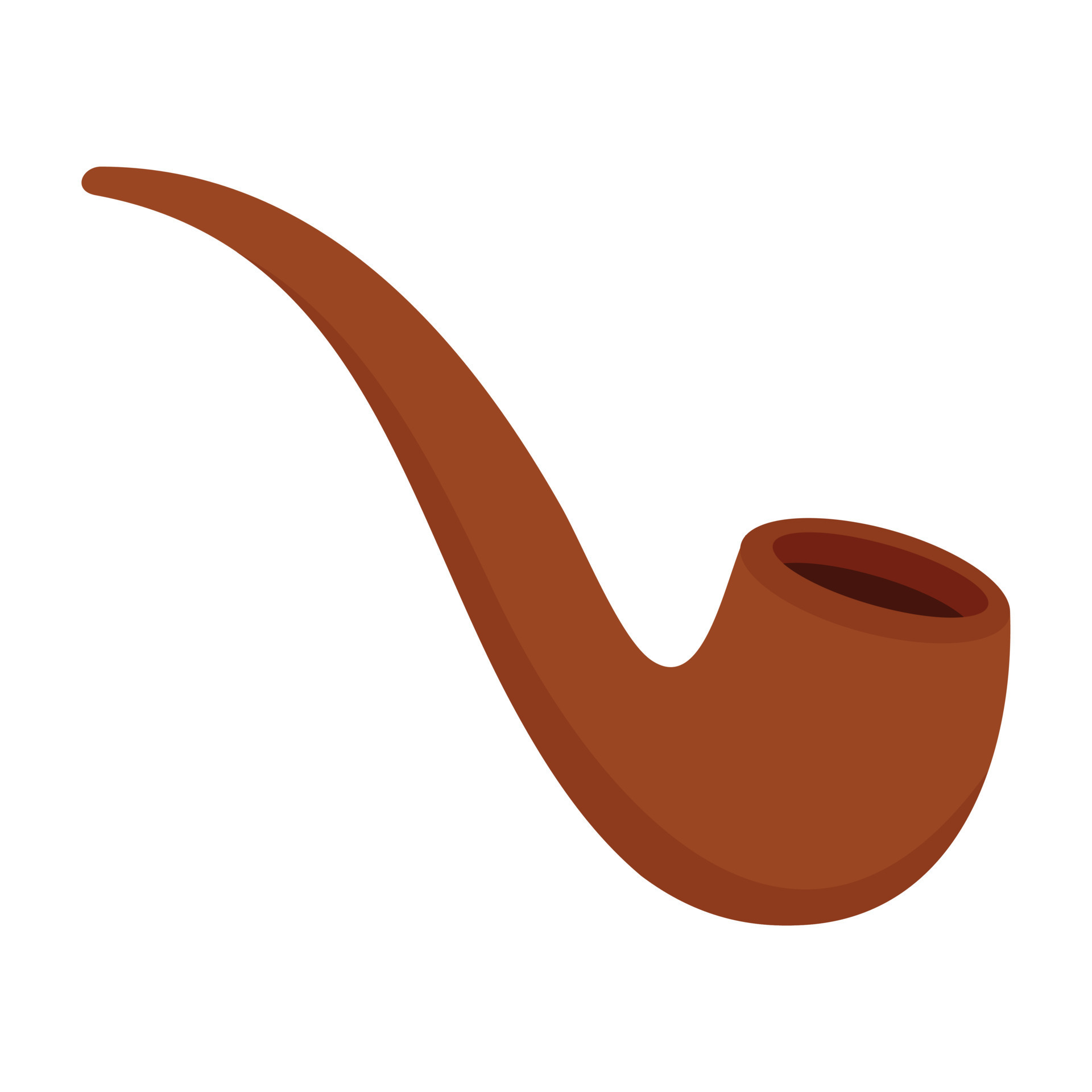 Smoking pipe icon, flat style 14529291 Vector Art at Vecteezy