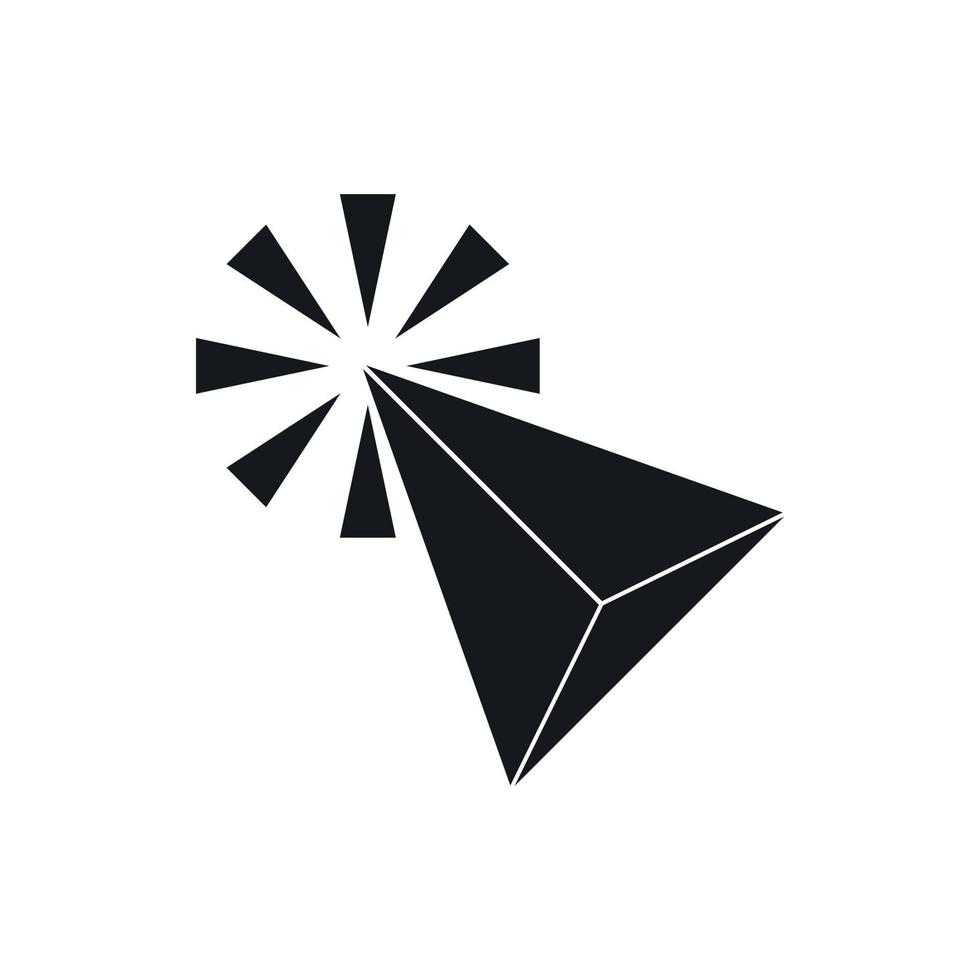 Click icon, simple style vector