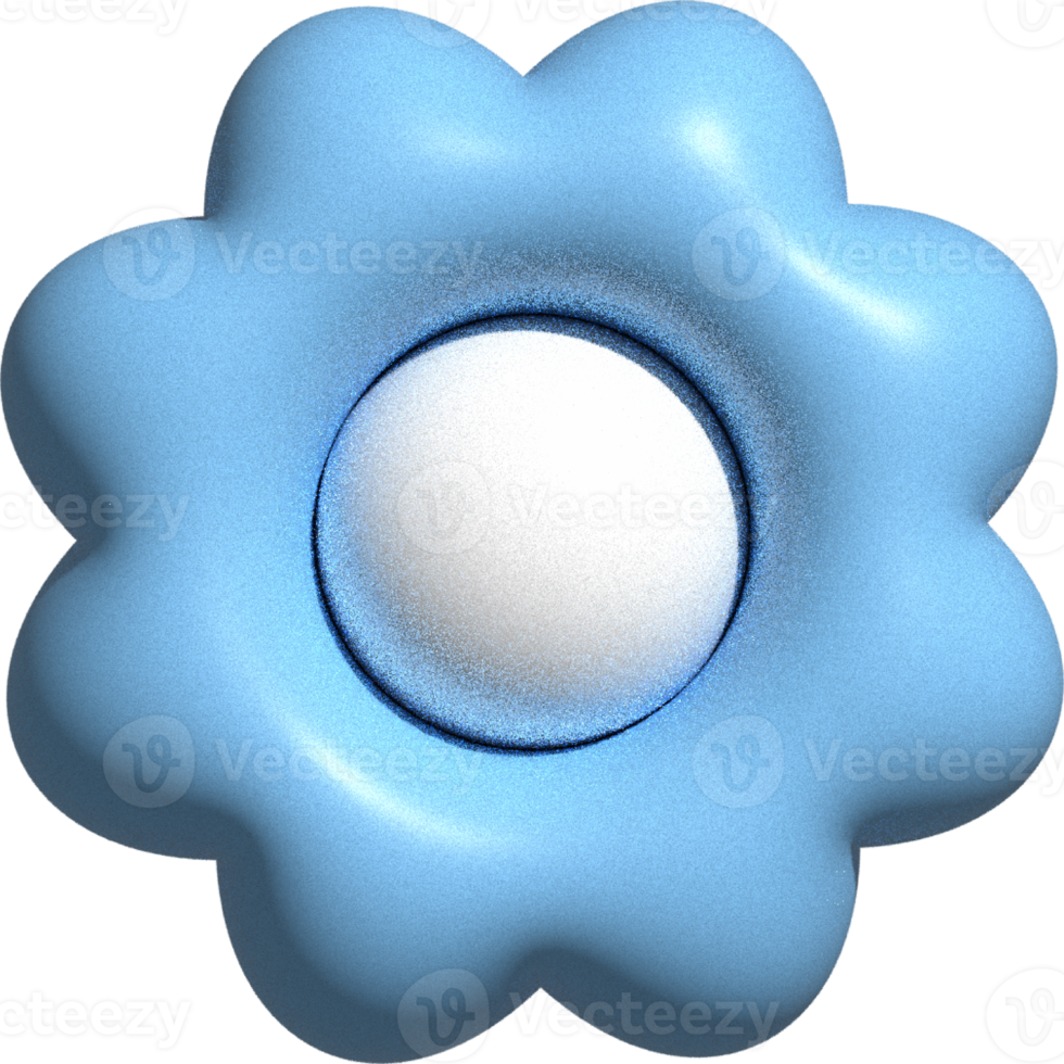 cute 3D blooming flower floral decoration png
