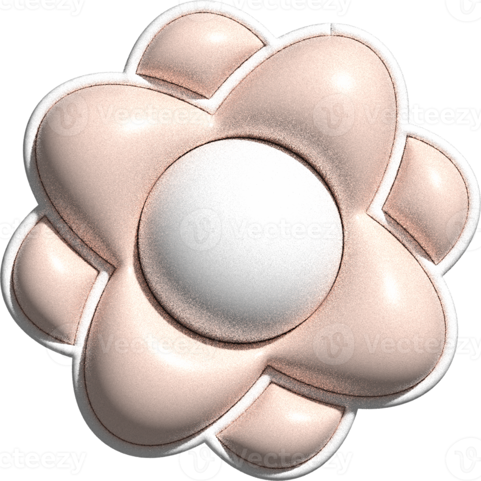 cute 3D blooming flower floral decoration png