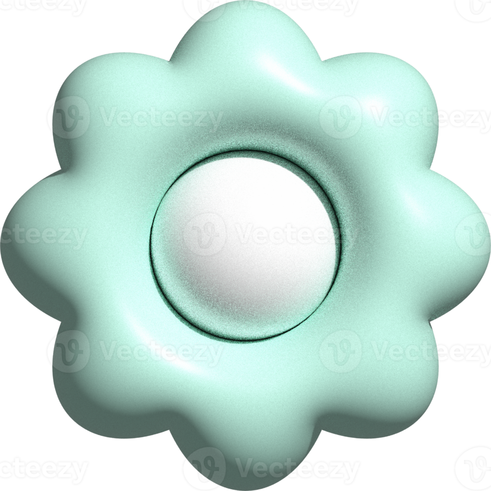 cute 3D blooming flower floral decoration png