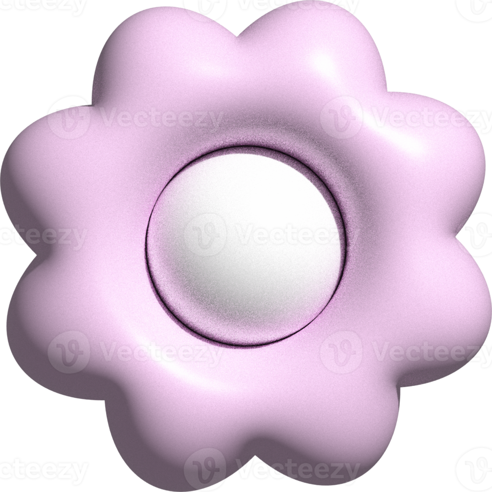 cute 3D blooming flower floral decoration png