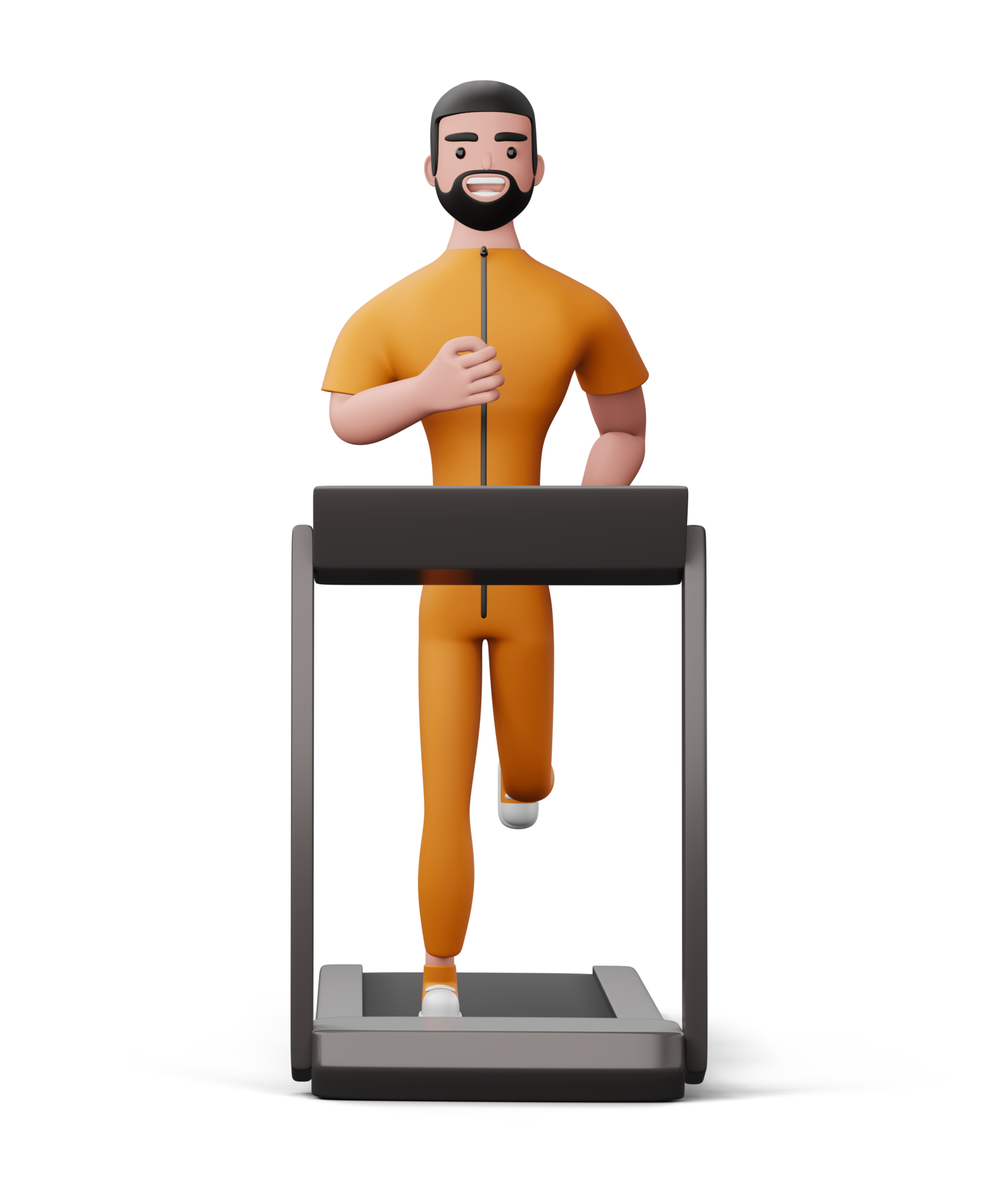 Happy Fitness Man Exercise Or Fitness For Good Health 3d Rendering happy-fitness-man-exercise-or-fitness-for-good-health-3d-rendering