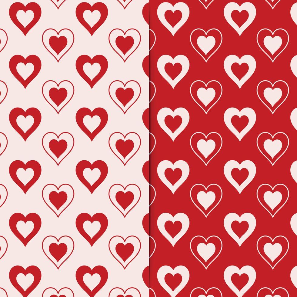 Heart Seamless Pattern Background vector