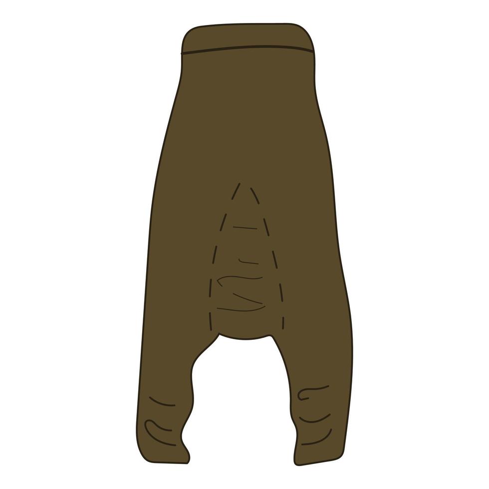 pantalones estilo boho escandinavo. Ropa de Hombre. ilustración vectorial vector