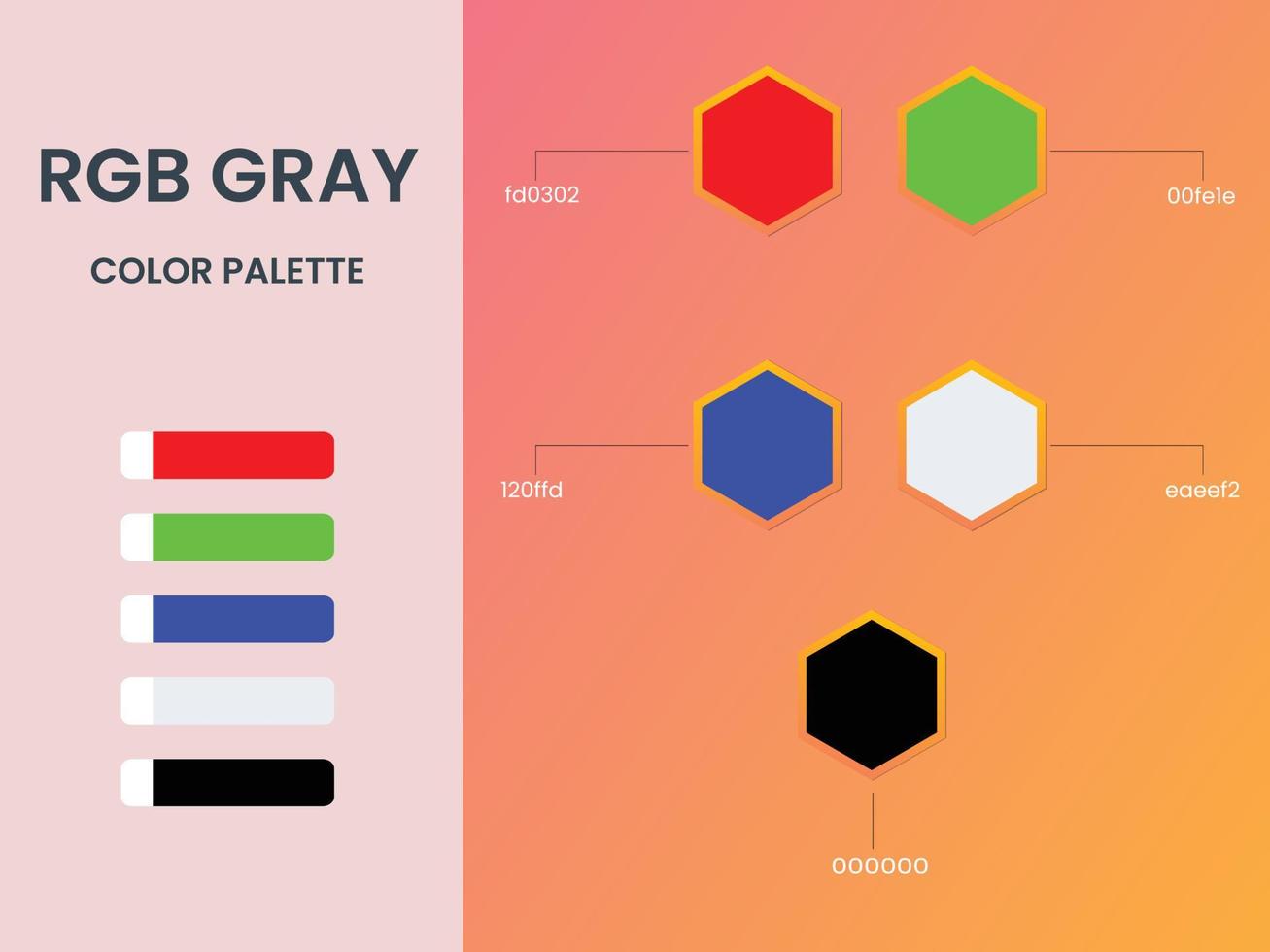 RGB color palette vector