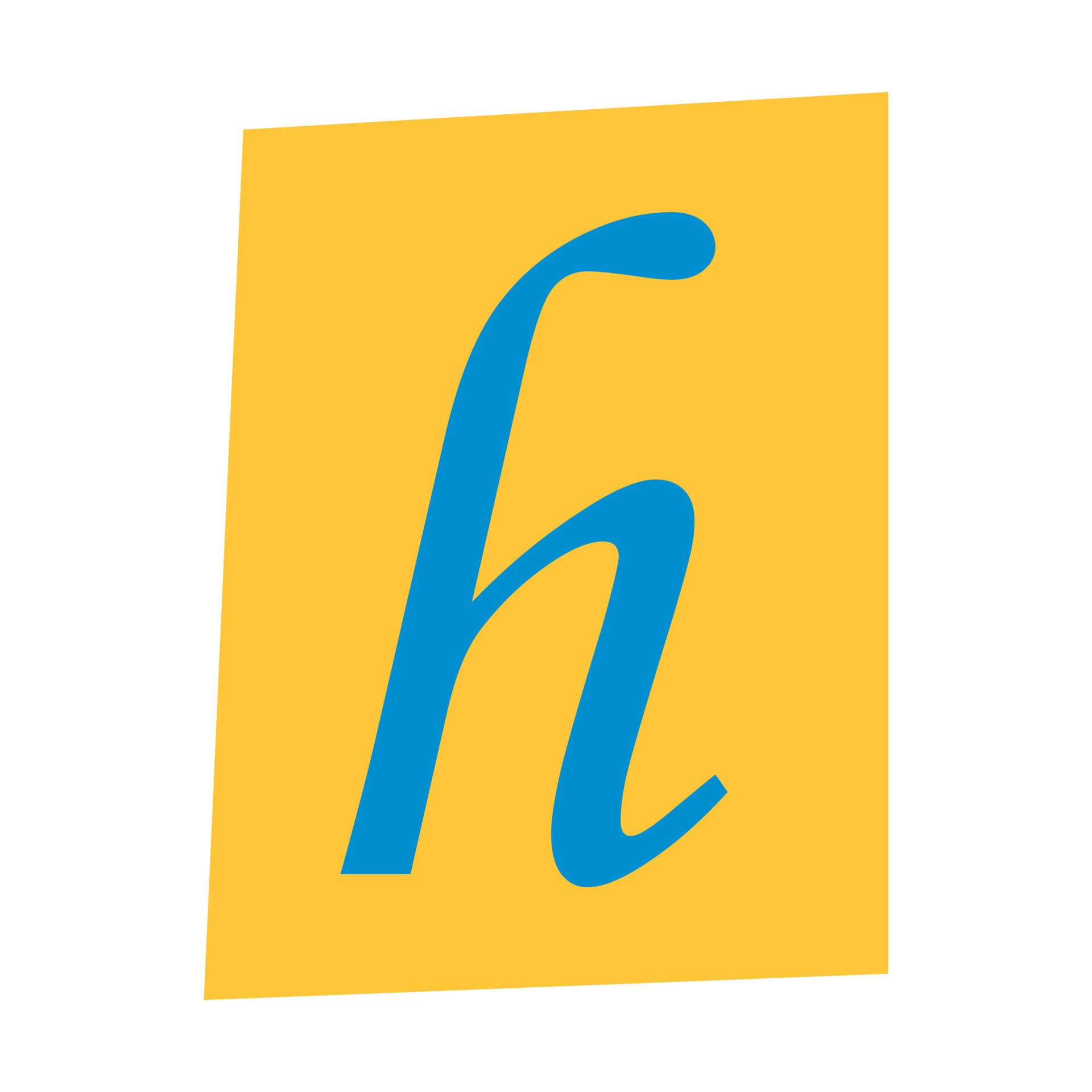 Vector ransom letter h. Latin letter cut-outs from newspaper or