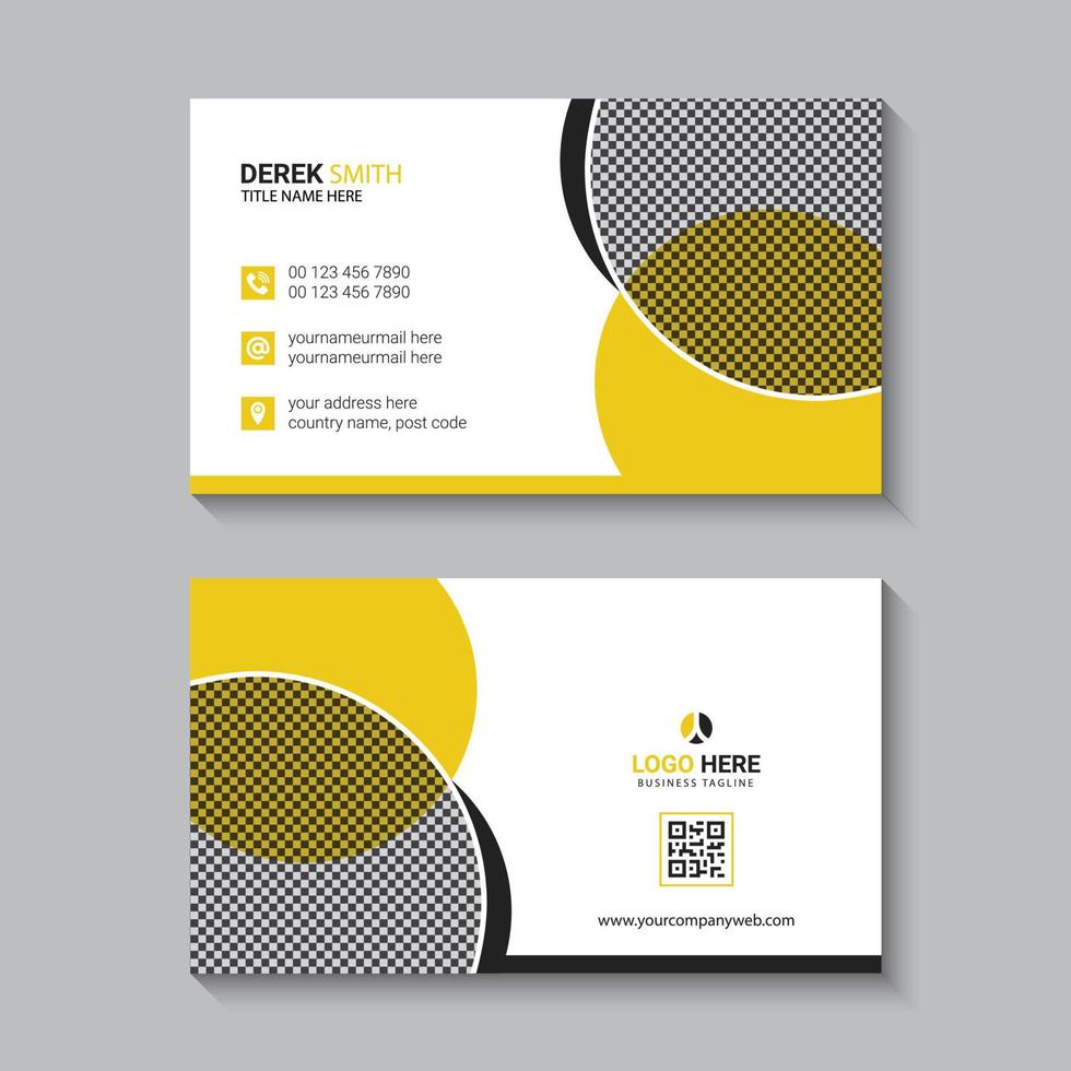 Modern business card template free vector