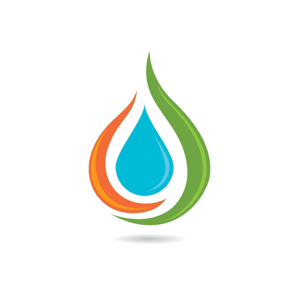 vector de plantilla de logotipo de gota de agua