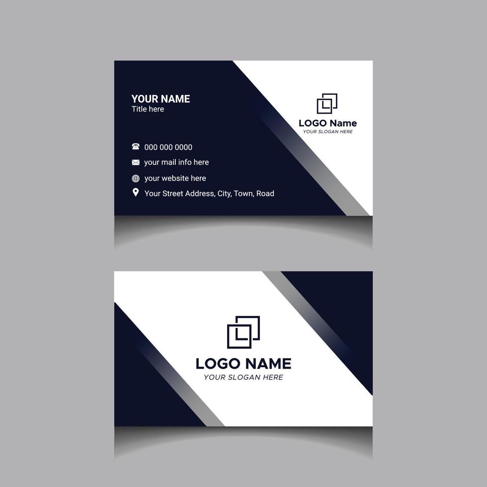 Modern Business Card Design Vector Template