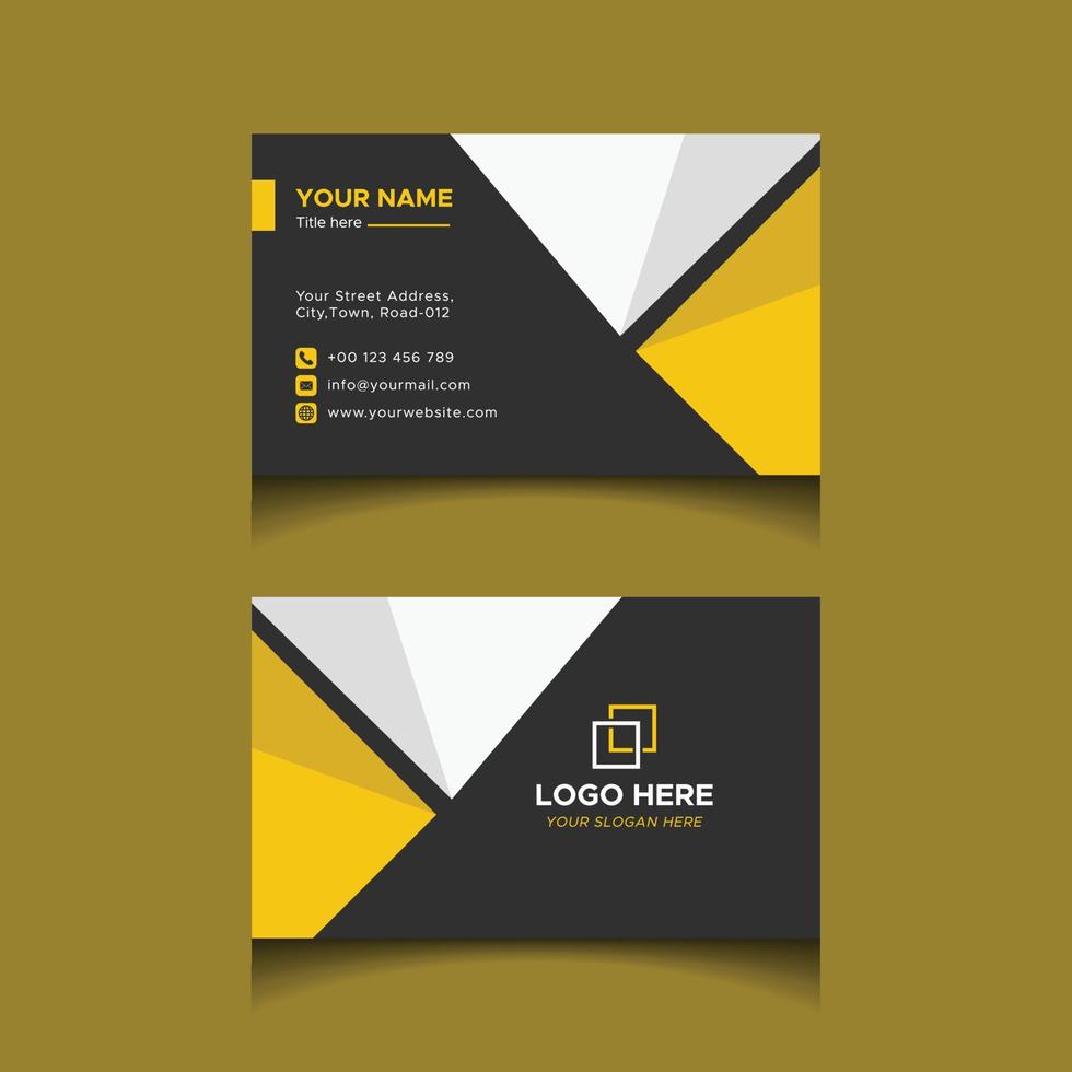 Modern Business Card Design Vector Template