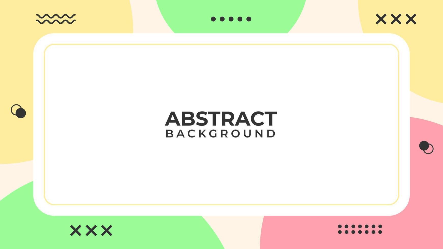 Flat Minimal Geometric Abstract Background Design vector