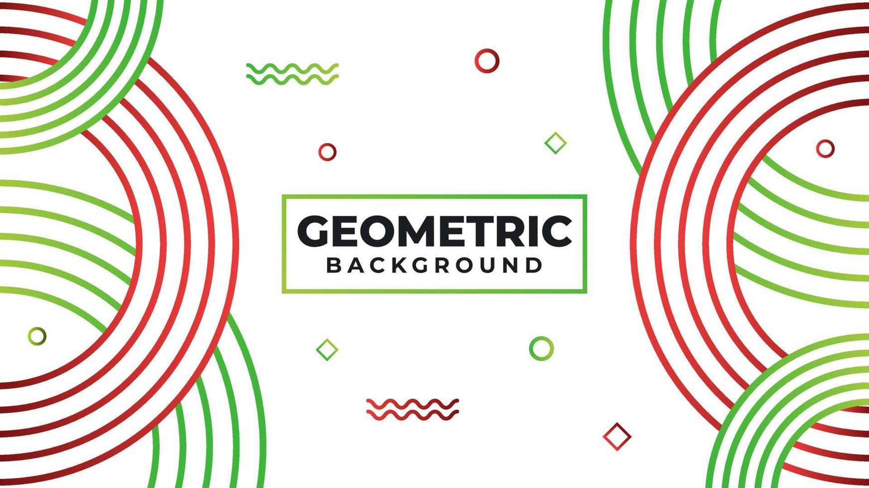 Geometric line art background design vector