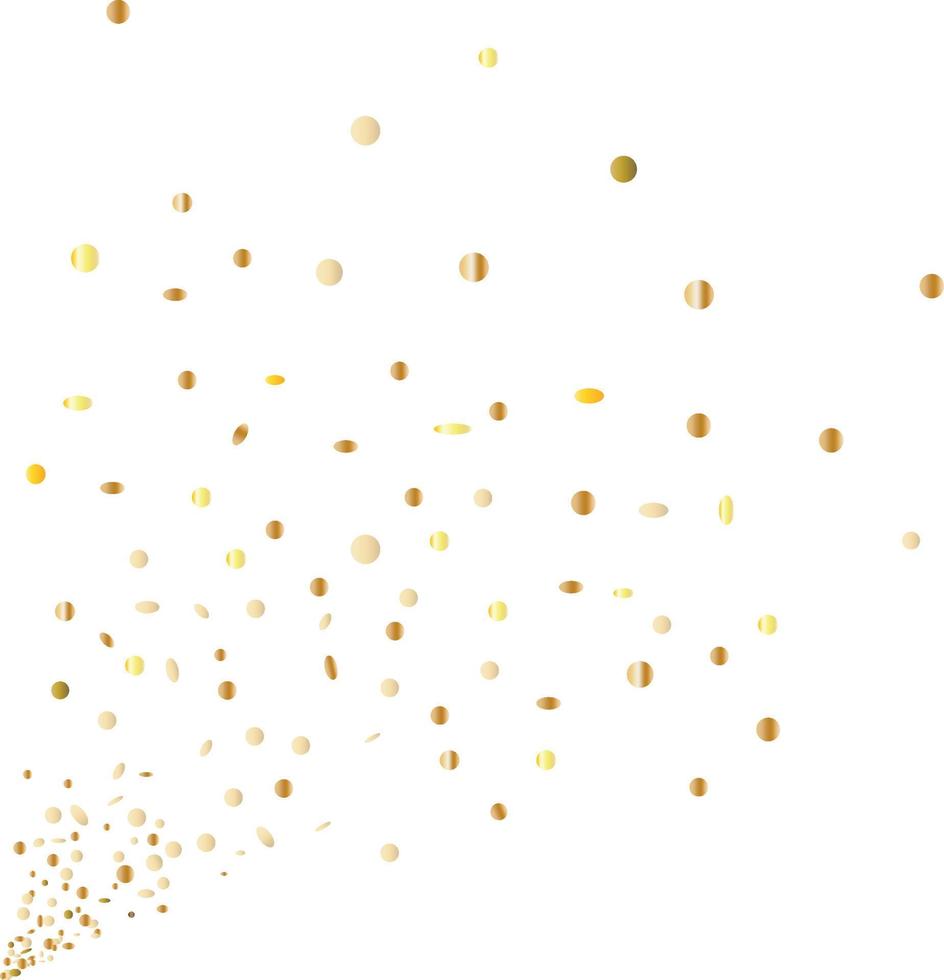 fondo de felicitación con confeti dorado. ilustración vectorial vector