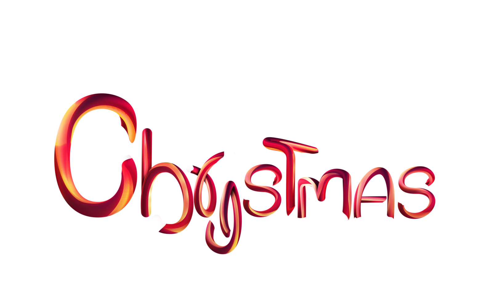 Christmas new red letter style png