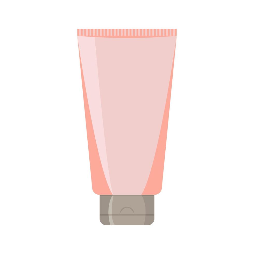 ilustración vectorial de tubo cosmético sobre un fondo blanco. ilustración vectorial vector