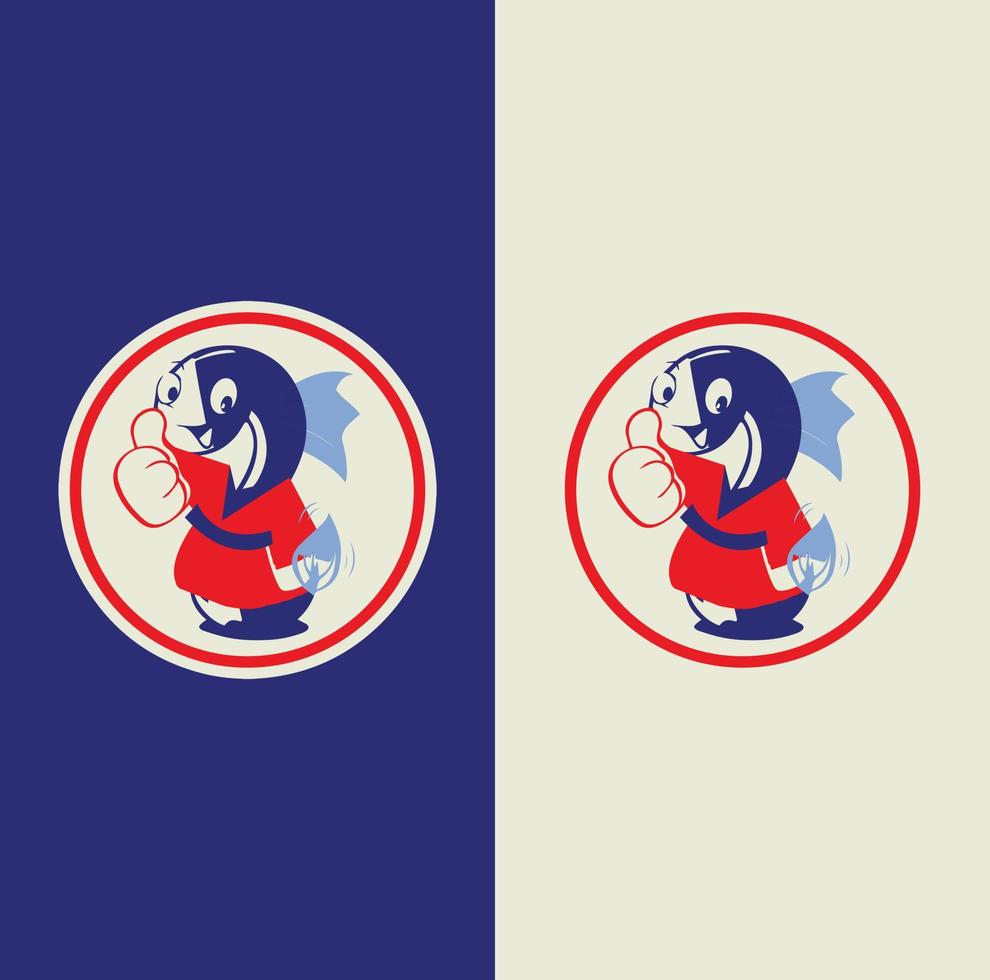 Eel japanese character mascot vector