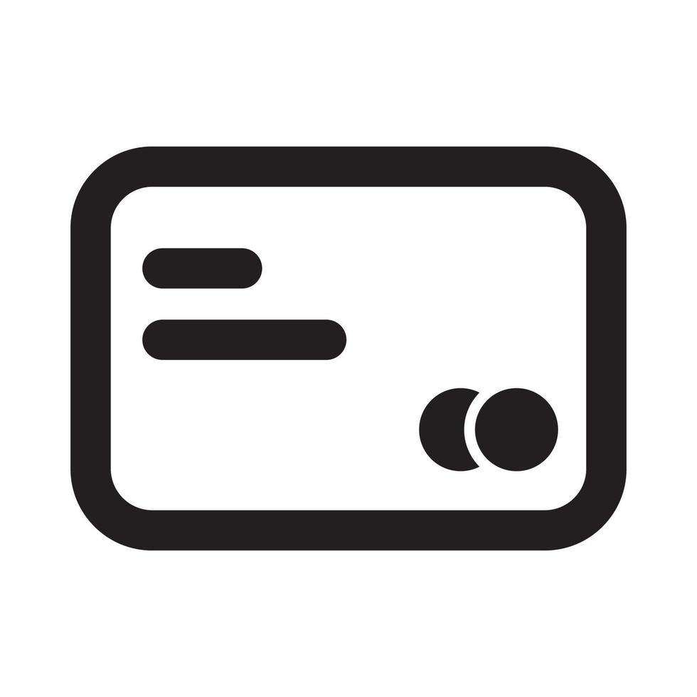 Wallet Icon with Outline Style vector