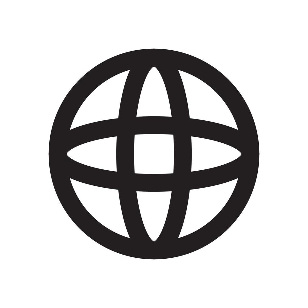 Browser Icon with Outline Style vector