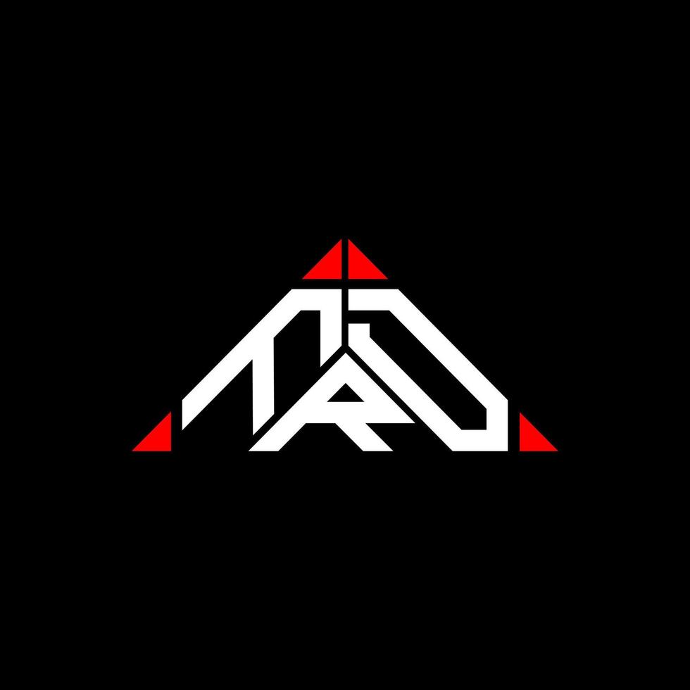 FRD letter logo creative design with vector graphic, FRD simple and modern logo in round triangle shape.