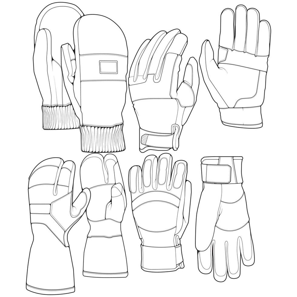 Isolated object of glove and winter icon. Set of glove and equipment vector for stock.