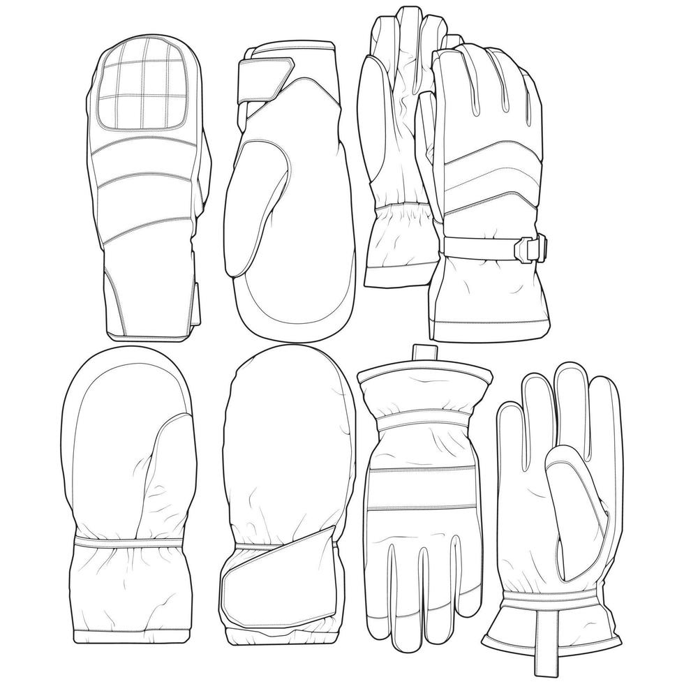 Isolated object of glove and winter icon. Set of glove and equipment vector for stock.