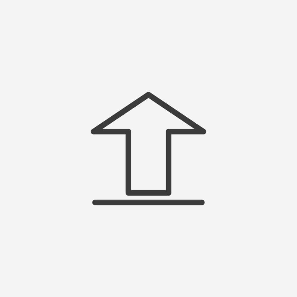 download, install, upload icon vector isolated symbol sign