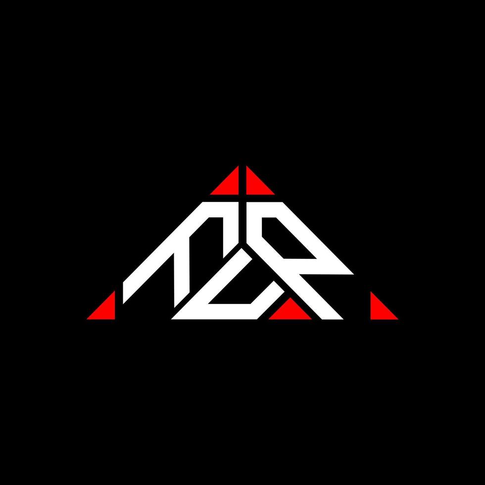 diseño creativo del logotipo de la letra fup con gráfico vectorial, logotipo simple y moderno de fup en forma de triángulo redondo. vector