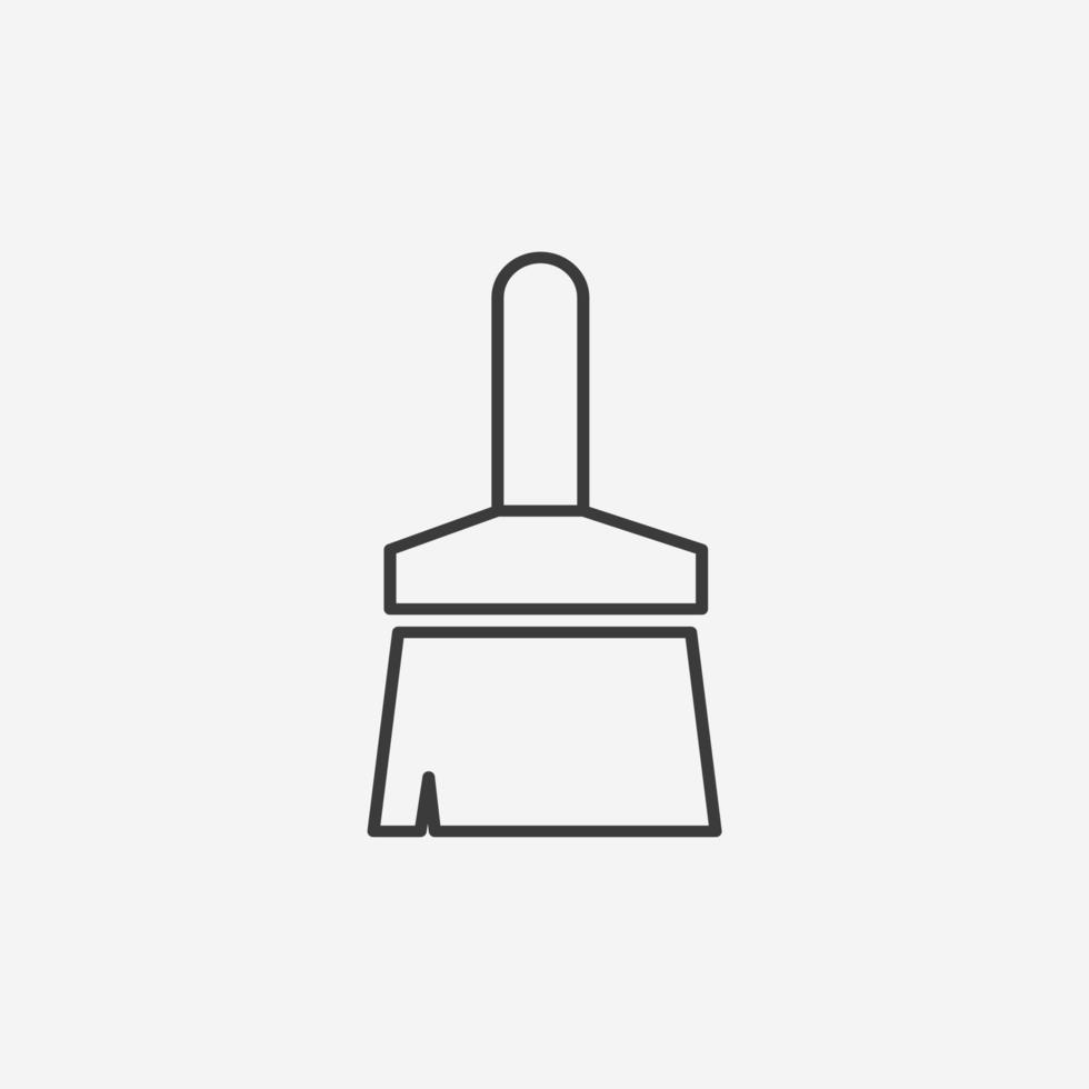 paint, broom, brush icon vector isolated symbol sign