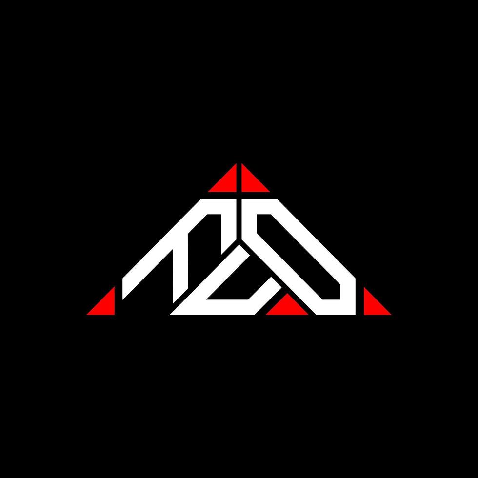 FUO letter logo creative design with vector graphic, FUO simple and modern logo in round triangle shape.
