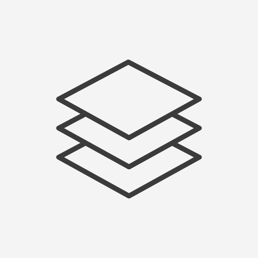 Layers icon vector isolated symbol sign