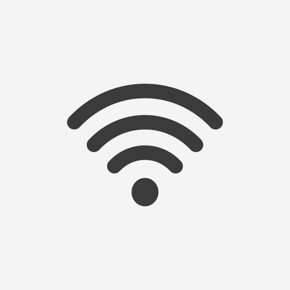 Wifi icon vector. internet, wireless symbol sign vector