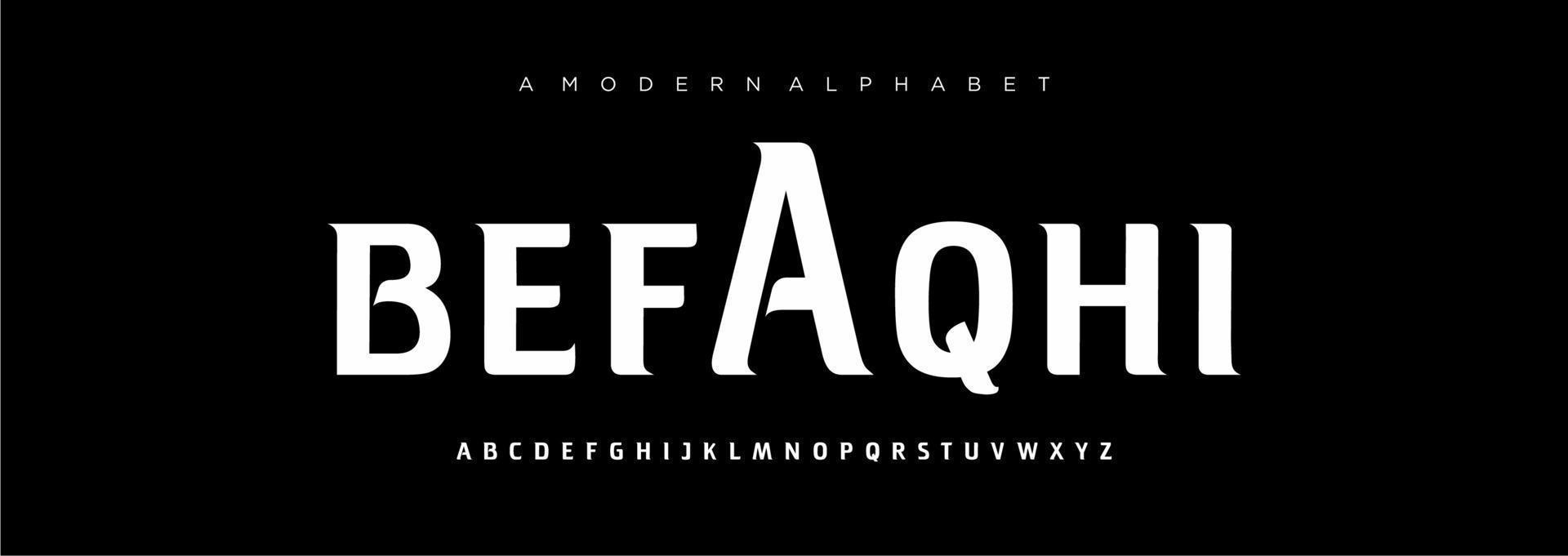 Abstract sport modern alphabet fonts sport digital game music future creative font vector