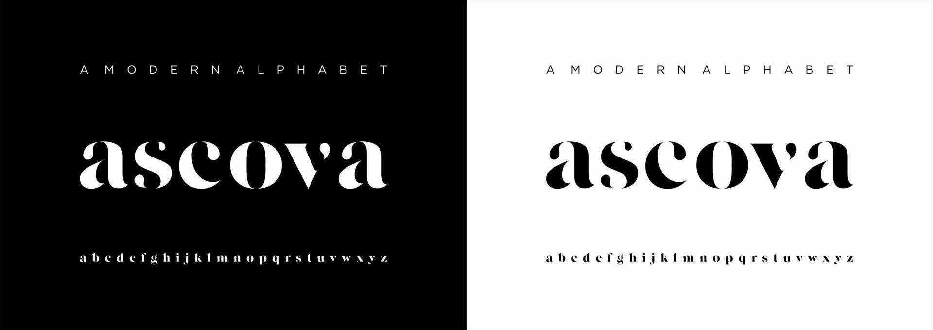 Elegant modern alphabet letters font. classic lettering minimal fashion designs. typography modern serif fonts regular vector