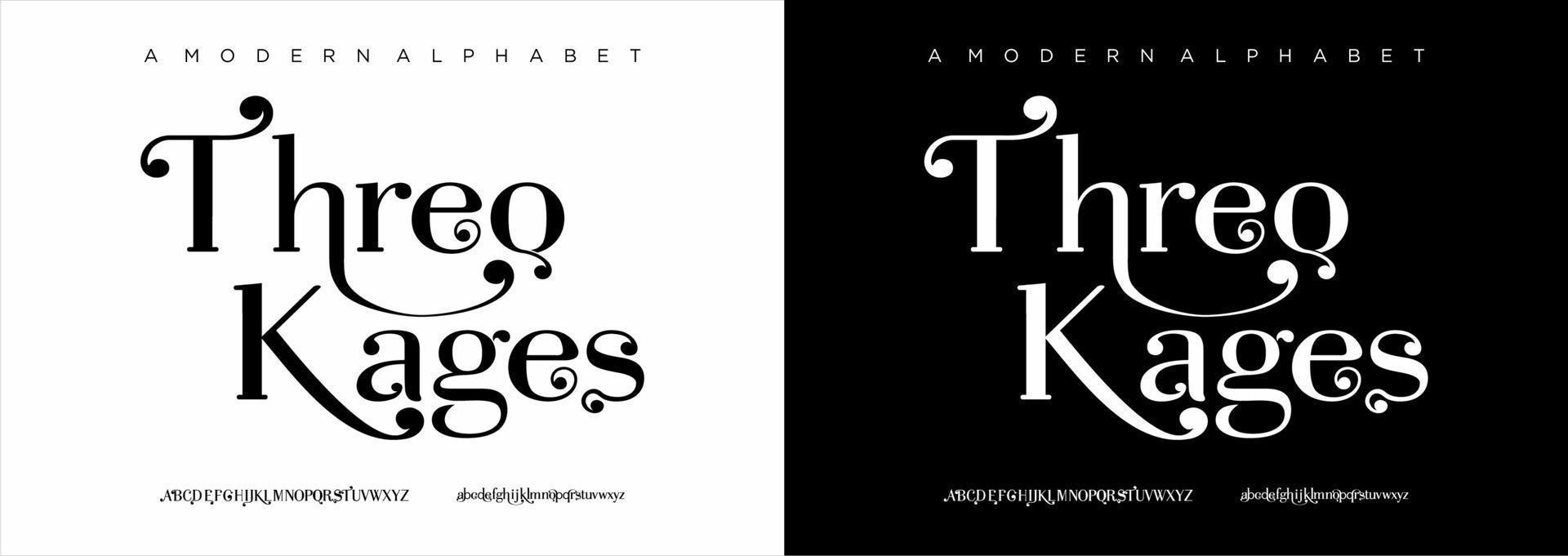 Elegant modern alphabet letters font. classic lettering minimal fashion designs. typography modern serif fonts regular vector