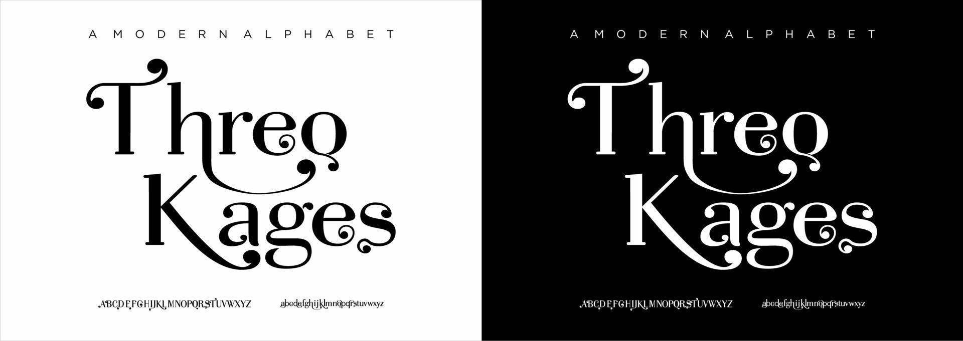 Elegant modern alphabet letters font. classic lettering minimal fashion designs. typography modern serif fonts regular vector