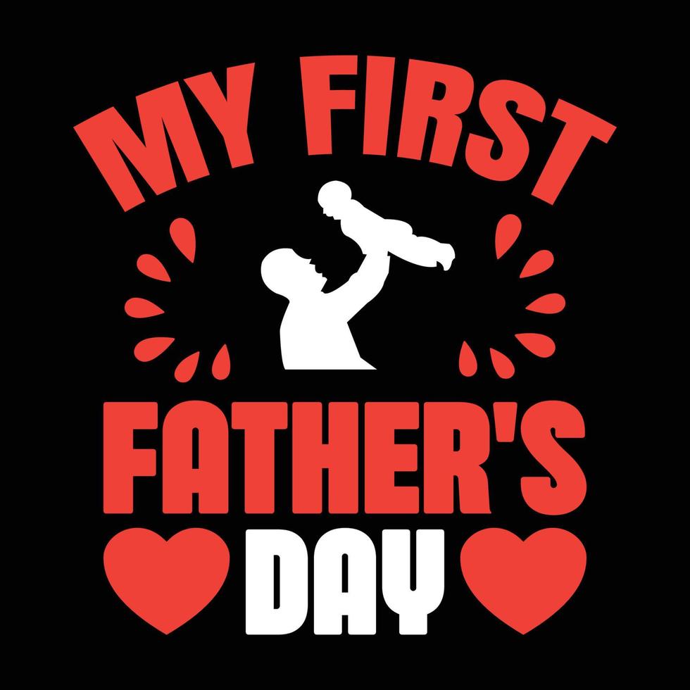 father's day t shirt design vector