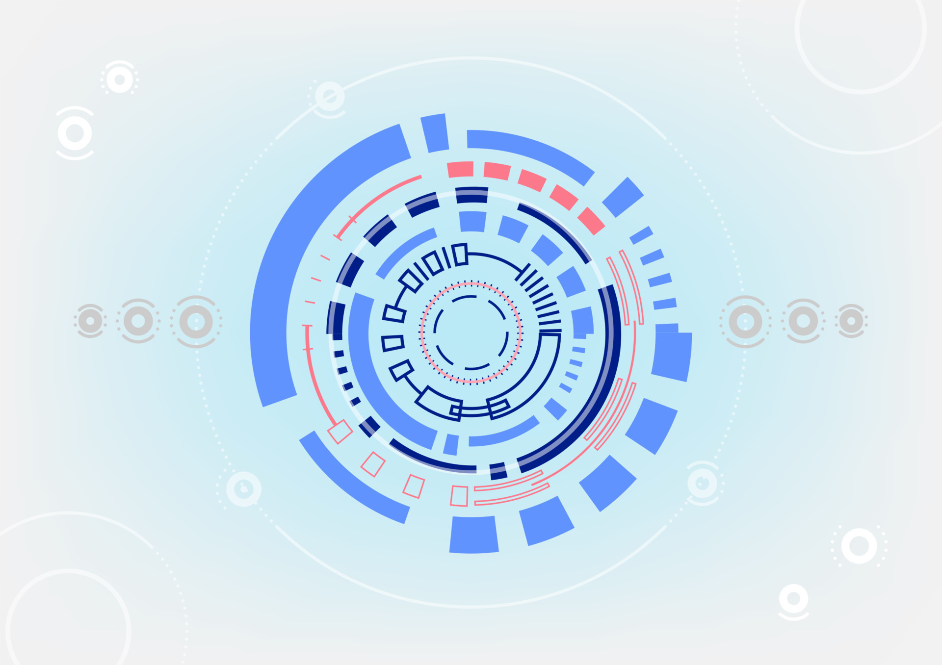 Vector abstract digital technology communication and engineering