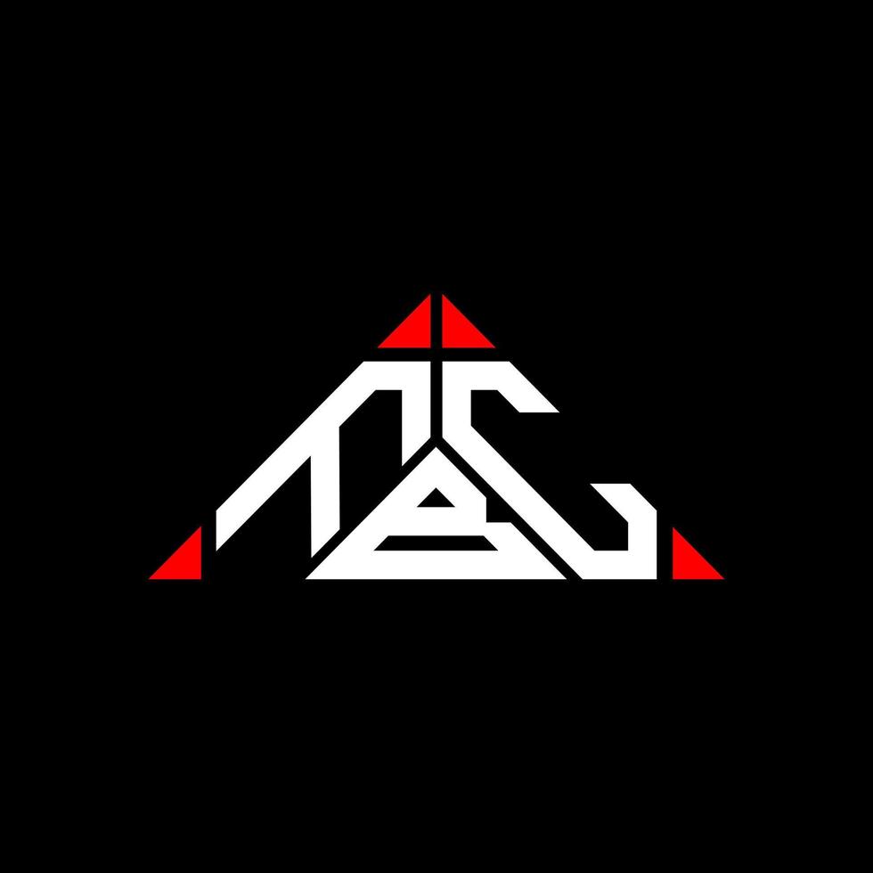 diseño creativo del logotipo de la letra fbc con gráfico vectorial, logotipo simple y moderno de fbc en forma de triángulo redondo. vector